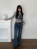 Jug Flare Bootcut Washing Denim Pants