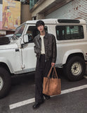 Cairo zipper leather jacket
