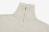 Leon high-neck zip-up cardigan