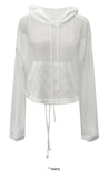 NET CROP SUMMER HOODY