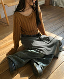 TN Unbalanced Wrap Skirt