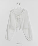 Shampoo Bolero Linen Hood Cardigan