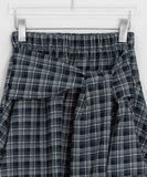 Homan Layered Check Midi Skirt