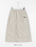 Comoe Banding Padded Long Skirt