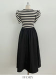 Chels Shirring Short Sleeve Layered One Piece