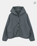 Bor Dot Hood Fleece Fluffy Overfit Jumper