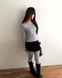 Keeper U-neck Basic Three Quarter Sleeve T-Shirt