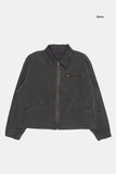 Scaddan pigment zip-up work jacket