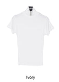 Hiren ribbed turtleneck short-sleeved T-shirt