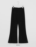 Hano Layered Brushed Bootcut Banding Pants