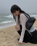 Morning Eyelet Mini Flared Skirt