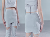 Detachable Strap Skirt Shorts