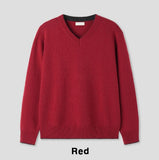 [wool80%] Cop Wool Layered V-Neck Knit