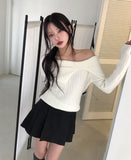 Marty Cotton Pleated Layered Skirt Pants