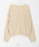 Yussui wool color V-neck knit