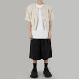 Buckle Balloon Half Pants