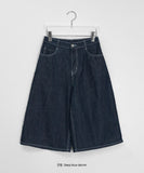 Mashos Summer Raw Denim Bermuda Pants