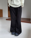 [BAONHAUS] Kathleen Banding Semi-Bootcut Pants