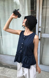 [BAG SET] DOT FRILL SLEEVELESS