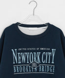 Giddels Brushed Embroidered Over Sweatshirt