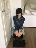 [MADE] Norber Vintage Washing Pocket Cropped Denim Jacket