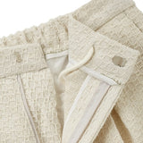 Bound Tweed Banded Bermuda Pants
