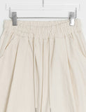 [unisex] Dinning pin tuck banding linen bermuda pants - Linen50