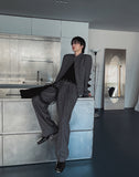Gakuran pintuck wide pants