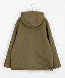 Shund Peach Wool Hood Padded Jumper