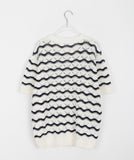 [unisex] Peribi Round Wave Short Sleeve Knit