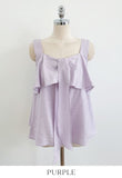 Jenia Ribbon Frill Sleeveless Blouse
