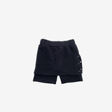 On-Fee Layered Eyelet Biker Pants