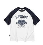 Detroit Raglan Short Sleeve Tee