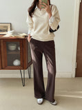 Hashu Shirt Layered Knit (Belt Set)