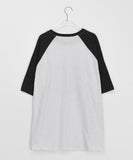 [unisex] Langen color matching number over short sleeve tee