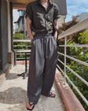 Day Deep Pintuck Banding Wide Slacks