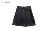 Renew wool pleats mini skirt
