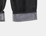 Theron Rolled-up Raw Wide Denim Pants