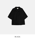 Dekki cropped tweed half shirt