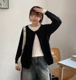 Nyulidi One Button Knit Cardigan