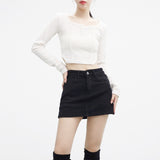 Lana Brushed A-line Skirt