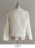 Seibo Round Check Tweed Short Jacket