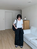 Natsume Embossed Flower Sleeveless Short Sleeve Cardigan Set