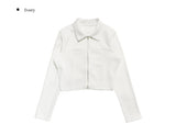 Dias Crop Collar Zip Up Jacket