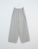 Ibe Balloon Wide Cut Nylon Banding Pants