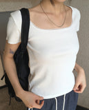 [MADE] Etro Lace Rib Short Sleeve T-Shirt