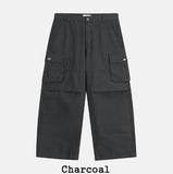 Merrick Herringbone Cargo Wide Pants