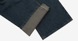 Sand brush wide denim pants