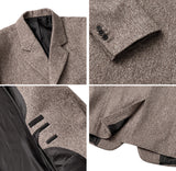 Herring Wool Three-Button Jacket