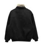 Lekki Fur Suede Mustang Quilted Jacket